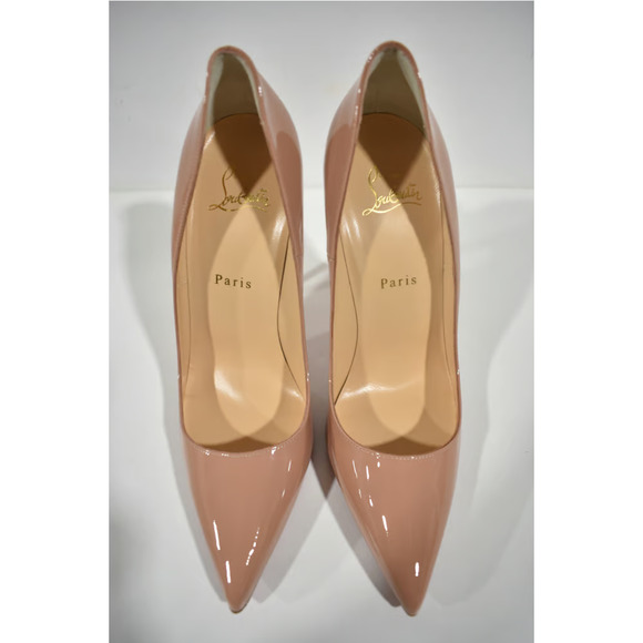Christian Louboutin So Kate 120 Nude Patent Leather Stiletto Heel Pump 39.5 - Picture 6 of 11